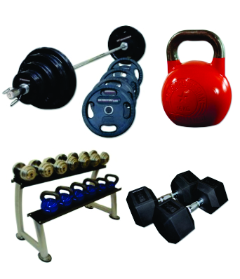WEIGHT PLATES, BARS, STANDS and STORAGES